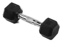 Гантель гексагональная обрезиненная Lite Weights 3179LW, 3кг