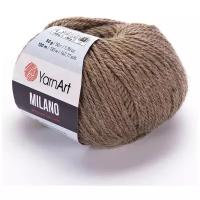 Пряжа YarnArt Milano (8% альпака, 20% шерсть, 8% вискоза, 64% акрил) 50 гр, 130 м, 855 кофе, 1 моток