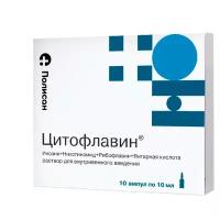 Цитофлавин р-р для в/в введ. амп., 10 мл, 10 шт