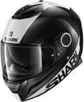 Мотошлем интеграл SHARK SPARTAN CARBON 1.2 SKIN White/Black/Glossy Carbon, XXL