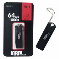 64 ГБ USB-флешка / флеш-накопитель MRM MB49, чёрный Флешка USB Pastic 64GB 10Mb/s High speed