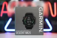 Garmin Descent Mk2S Carbon Gray DLC with Black Silicone Band