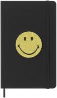 Блокнот Moleskine LE SMILEY Large 130х210 мм обложка текстиль 176 стр. линейка твердая обложка черный