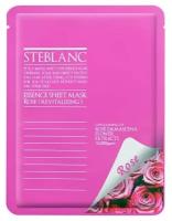 Steblanc Маска омолаживающая Essence Sheet Mask Rose, 20 мл