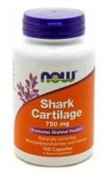 Акулий Хрящ Нау Фудс (Shark Cartilage) Now Foods, 750 мг, 100 капсул