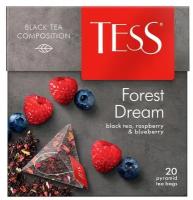 Чай Tess Forest Dream чёрный в пирамидках, 20х1.8г