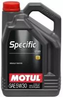 Синтетическое моторное масло Motul Specific 0720 5W30, 5 л