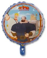 Воздушный шар фольгированный Три Богатыря и Змей Горыныч, 45 см