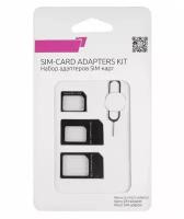 Адаптер для Sim карты 3 в 1 / переходник для симкарты mini, micro, nano / адаптер для симки / ключ-скрепка для извлечения сим карты из смартфона и телефона в комплекте