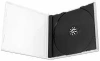 Коробка CD Box 1 диск Jewel black (черный трей), 10 мм, упаковка 20 шт