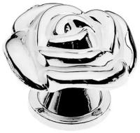 Ручка кнопка CAPPIO Rose 01, белая с серебряным 4647189