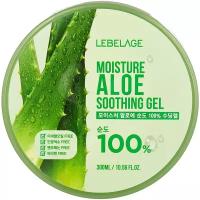 Гель для лица и тела с экстрактом алоэ Lebelage Moisture Aloe 100% Soothing Gel, 300 мл