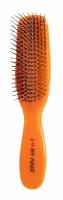 I LOVE MY HAIR Щетка Spider 1501M Оранжевая глянцевая, 21 см, Расческа массажная для бережного распутывания волос