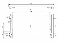 Радиатор кондиционера для Рено Сценик 3 2009-2016 год выпуска (Renault Scenic 3) SAT ST-RN49-394-A0