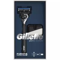 Gillette Подарочный набор Limited Edition (Gillette Станок ProGlide с черной ручкой, 1 сменная кассета, подставка)