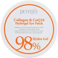 Патчи Petitfee Collagen & Co Q10 Hydro Gel Eye Patch с коллагеном и коэнзимом Q10, 60 шт