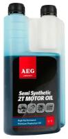 Масло моторное AEG Semi synthetic 2T motor oil API TC 1 л