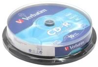 Verbatim Диск Диски CD-R 80 52x CB 10 43437