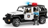 Bruder 02526 "Внедорожник Jeep Wrangler Unlimited Rubicon Полиция" с фигуркой