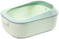 Туалет для кошек прямоугольный Triol Авокадо, зеленый, 60*42,5*24,5 см