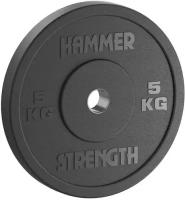 Диск обрезиненный бампированный Стандарт Hammer Strength, 5 кг