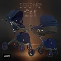Детская коляска Nuovita Sogno 2 в 1 (Blu / Синяя)