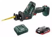 Пила сабельная аккумуляторная SSE18LTXCompact +1х3.5Ач LiHD+ЗУ ASC55 Metabo T03340