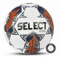 Мяч для минифутбола SELECT Futsal Master Grain V22, White/Blue/Orange, 4