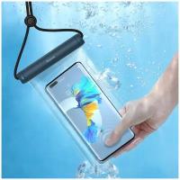 Чехол водонепроницаемый для телефона, смартфона, универсальный Baseus Cylinder Slide-Cover Waterproof Bac Pro Синий