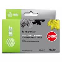 Картридж струйный Cactus CS-PGI-2400XL Y желтый для Canon MAXIFY iB4040/ МВ5040/ МВ5340 (20.4мл)