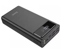 Внешний аккумулятор Hoco J65 30000 mAh 4хUSB 10W, LED + Фонарь, черный