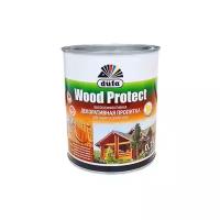 Dufa пропитка Wood Protect, 0.75 кг, 0.75 л, белый