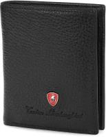 Портмоне Tonino Lamborghini Sport Elegance Black, 8.8х10.3 см, кожа