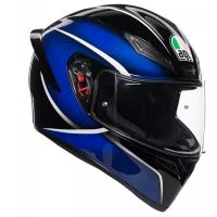 Шлем AGV K-1 Qualify Black/Blue AGV 0281A2I0010006