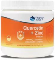 Trace Minerals Quercetin + Zinc Powder (Кверцетин + Цинк порошок) вкус апельсин 120 г, 06/24