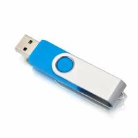 USB флешка, USB flash-накопитель, Флешка Twist, 64 Гб, голубая, арт. F01 USB 3.0 30шт