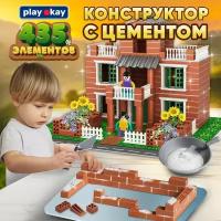 Play Okay Конструктор из кирпичиков блочный 3D со смесью, 435 деталей