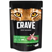 CRAVE 70гр Корм для взрослых кошек, с ягненком (пауч)