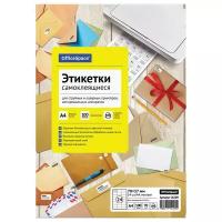 OfficeSpace А4 Этикетки самоклеящиеся 16209 70 г/м² 24 фр., 100 л, белый