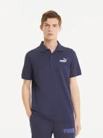 Поло PUMA Essentials Pique Men's Polo Shirt, размер XXL, синий