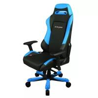 Компьютерное кресло DXRacer Iron OH/IS11 игровое, обивка: искусственная кожа, цвет: черный