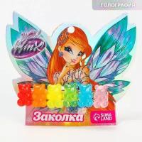 WINX Заколка для волос, мишки, разноцветный "Радуга", WINX