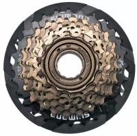 Трещотка 7 SHIMANO AMFTZ5007428CP TOURNEY 7х14-28 HG/UG с защитой коричн. 2-6030