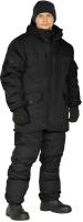 Костюм зимний "ГОРКА" куртка/брюки, цвет: черный, ткань: Рип-Стоп/Рип-Стоп, 52-54, 170-176
