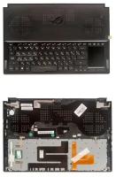 Keyboard / Клавиатура для ноутбука Asus GX501VIK-1A с топкейсом, черная, с подсветкой