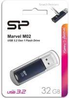 Флеш накопитель 32Gb Silicon Power Marvel M02, USB 3.0, Синий