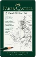 Набор чернографитных карандашей Faber-Castell Castell-9000 12 штук