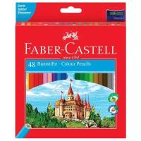 Карандаши цветные Faber-Castell, 48 цветов, с точилкой, заточенные