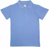 Рубашка-поло подростковая голубая, пике