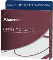 Контактные линзы Alcon Dailies Total1, 90 шт., R 8,5, D -1,25